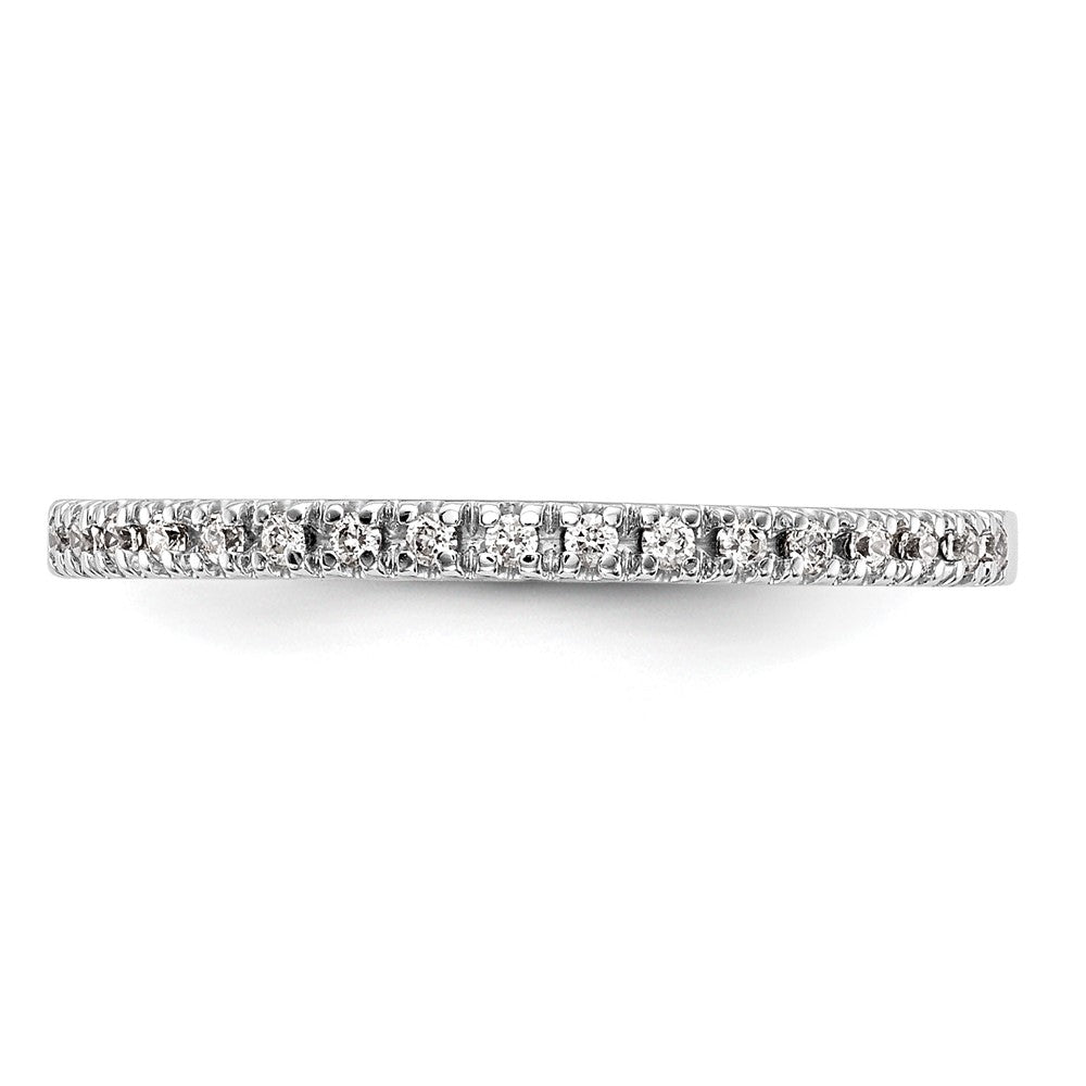 14K Weißgold Ehering mit natürlichen Diamanten