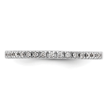14K Weißgold Ehering mit natürlichen Diamanten