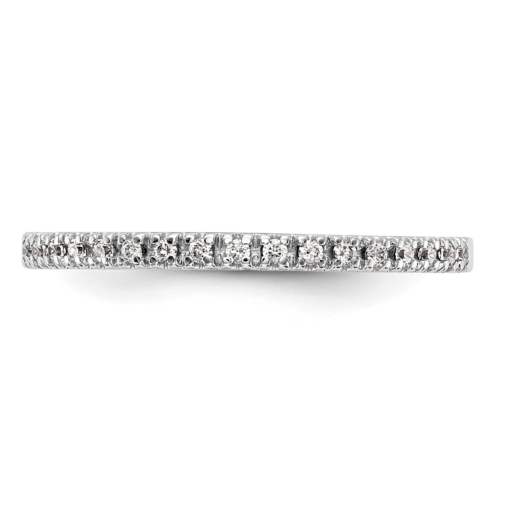 Ehering aus 14K Weißgold mit echten Diamanten