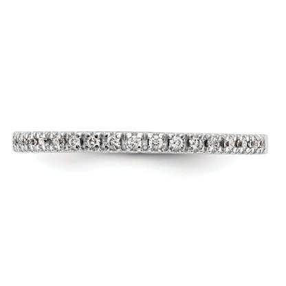 Ehering aus 14K Weißgold mit echten Diamanten