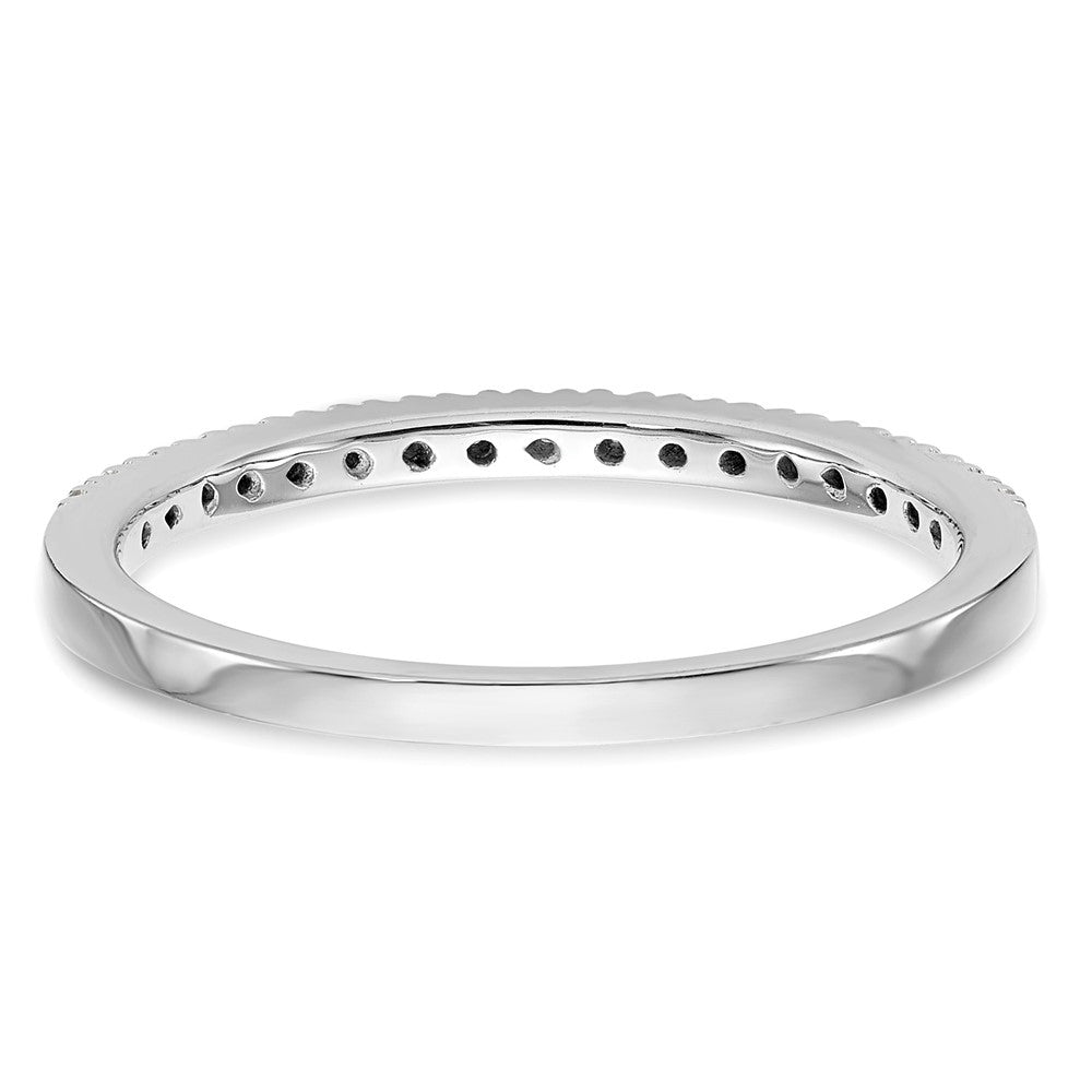 14K Weißgold Ehering mit natürlichen Diamanten
