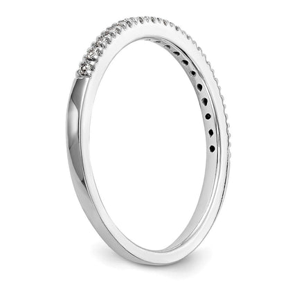 14K Weißgold Ehering mit natürlichen Diamanten