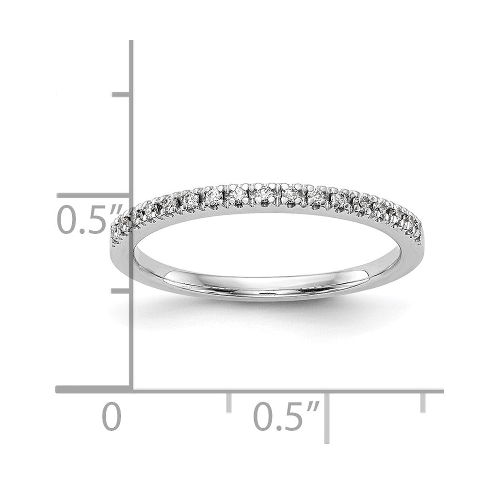 14K Weißgold Ehering mit natürlichen Diamanten