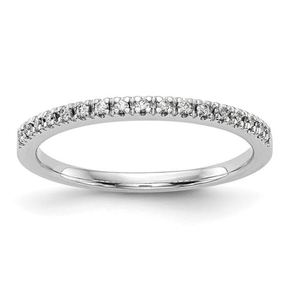 14K Weißgold Ehering mit 0,10 ct. Labor-gezüchteten Diamanten VS/SI+ G+
