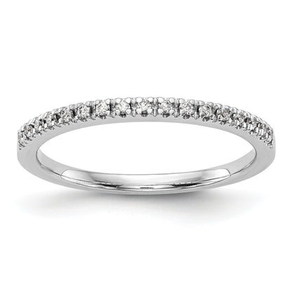 Ehering aus 14K Weißgold mit echten Diamanten