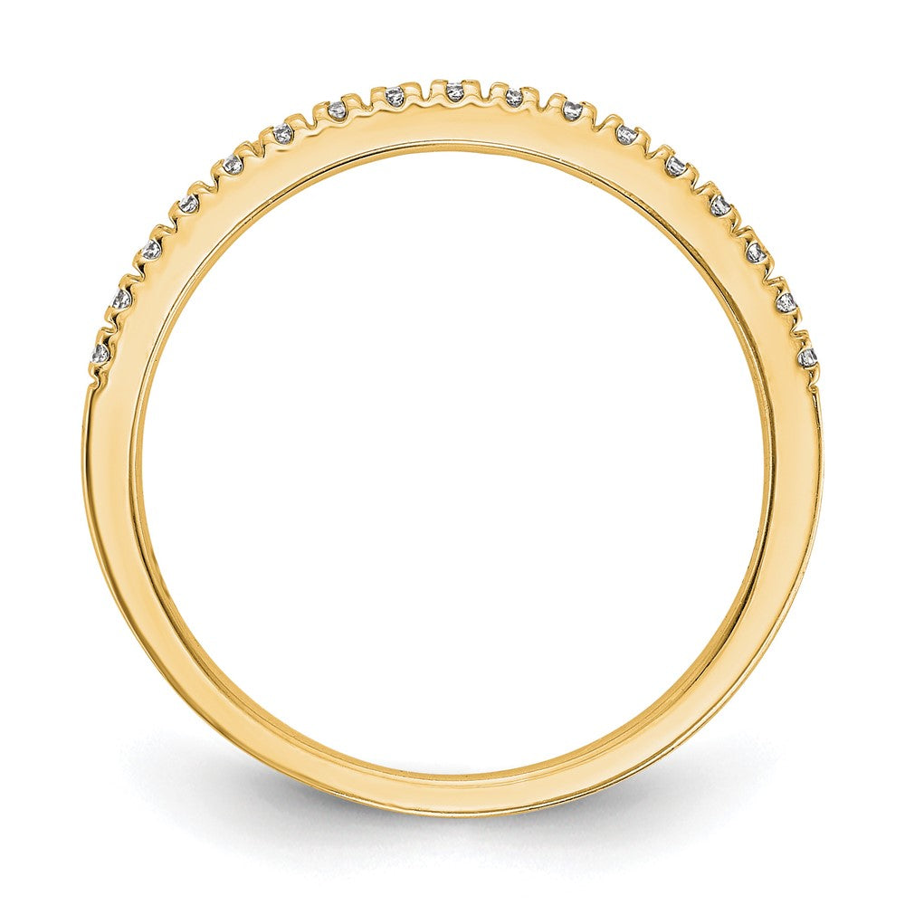 14K Gelbgold Diamant Ehering