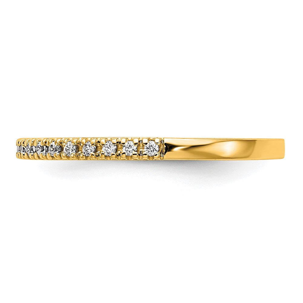 14K Gelbgold Diamant Ehering