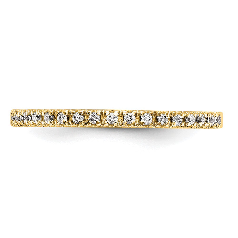 14K Gelbgold Diamant Ehering