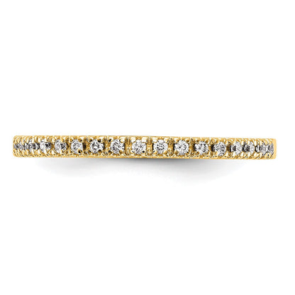 14K Gelbgold Diamant Ehering