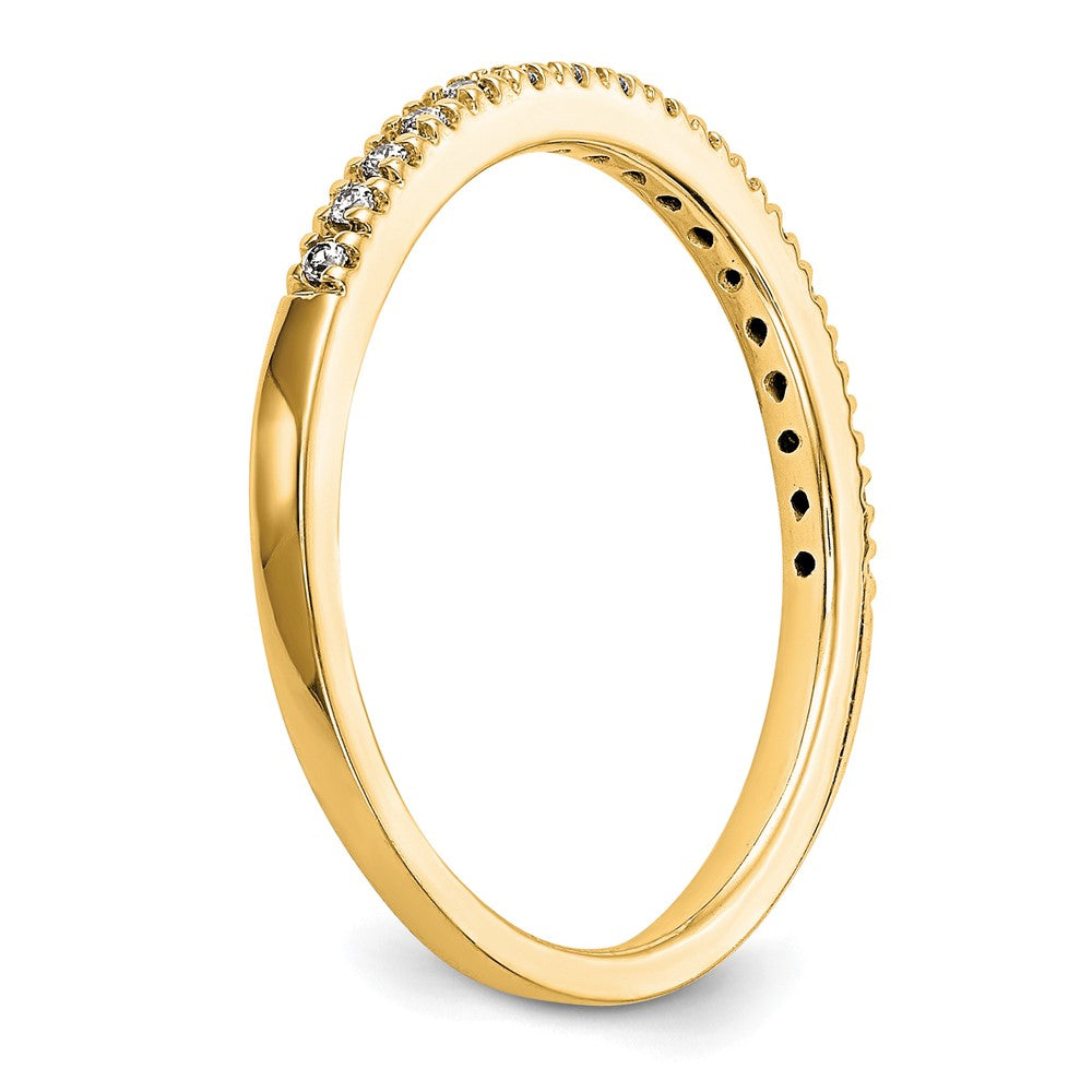 14K Gelbgold Diamant Ehering
