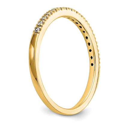 14K Gelbgold Diamant Ehering