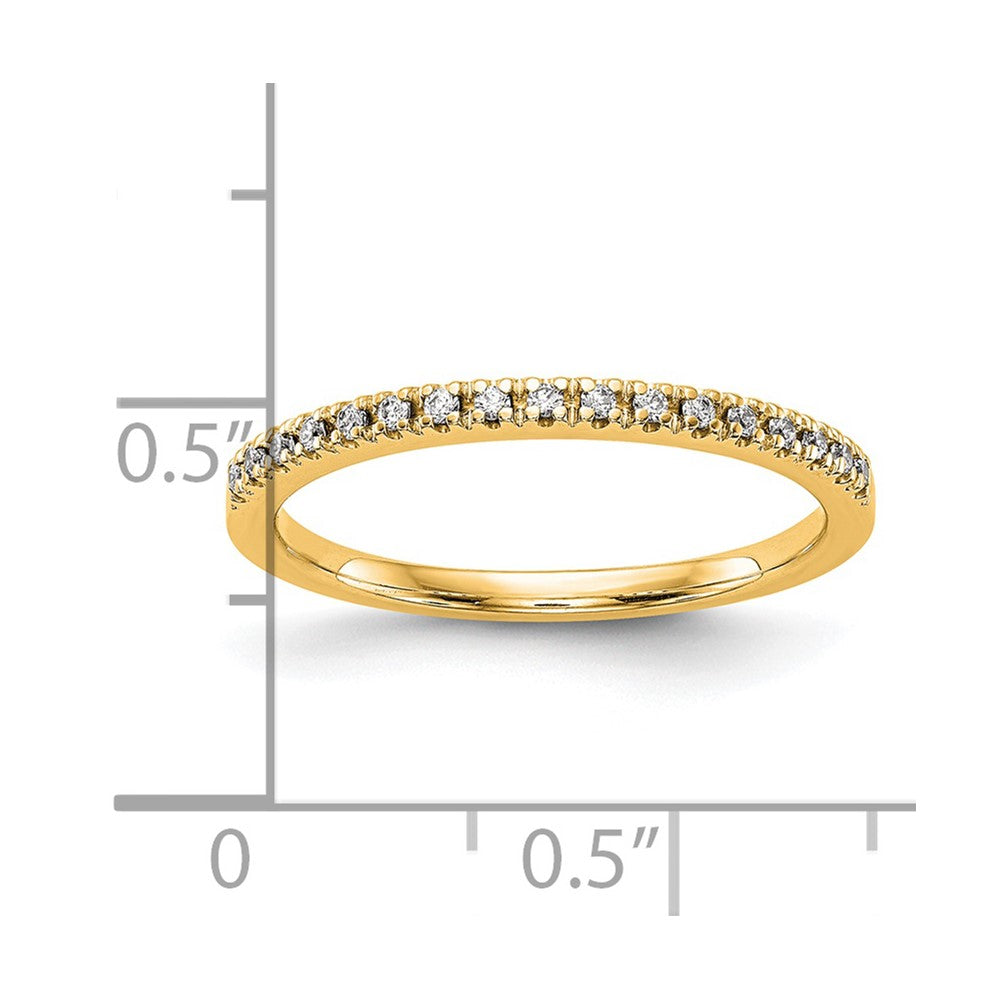 14K Gelbgold Diamant Ehering