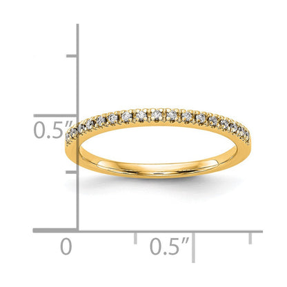 14K Gelbgold Diamant Ehering