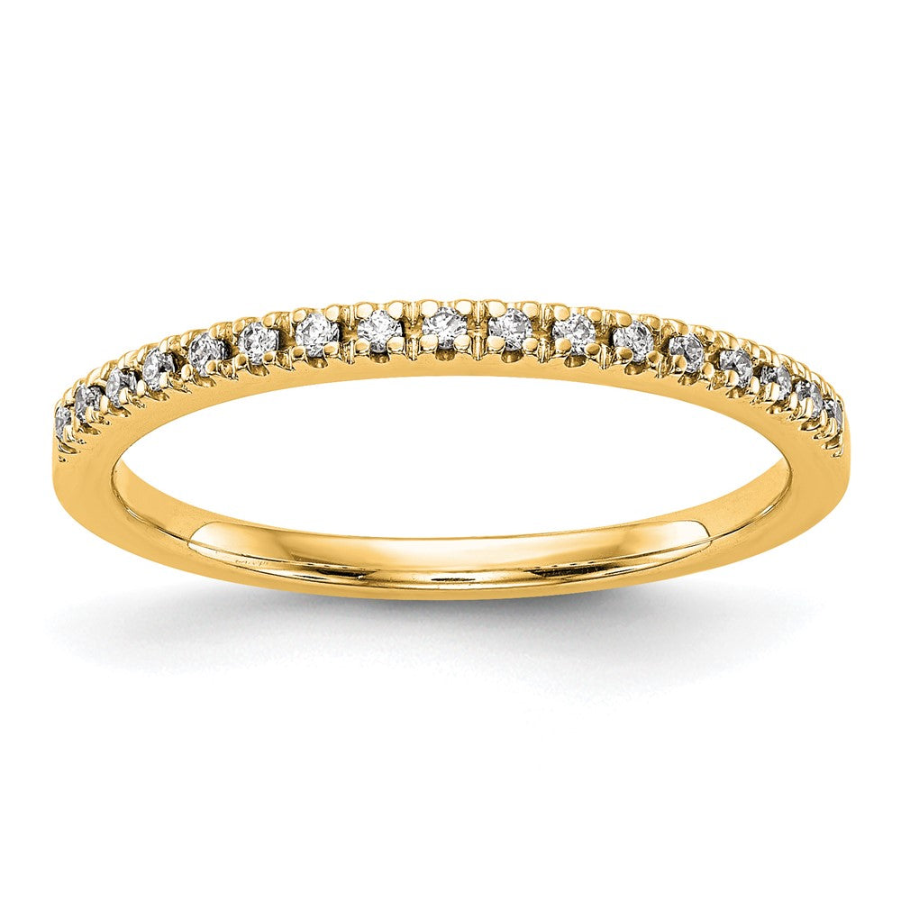 14K Gelbgold Diamant Ehering