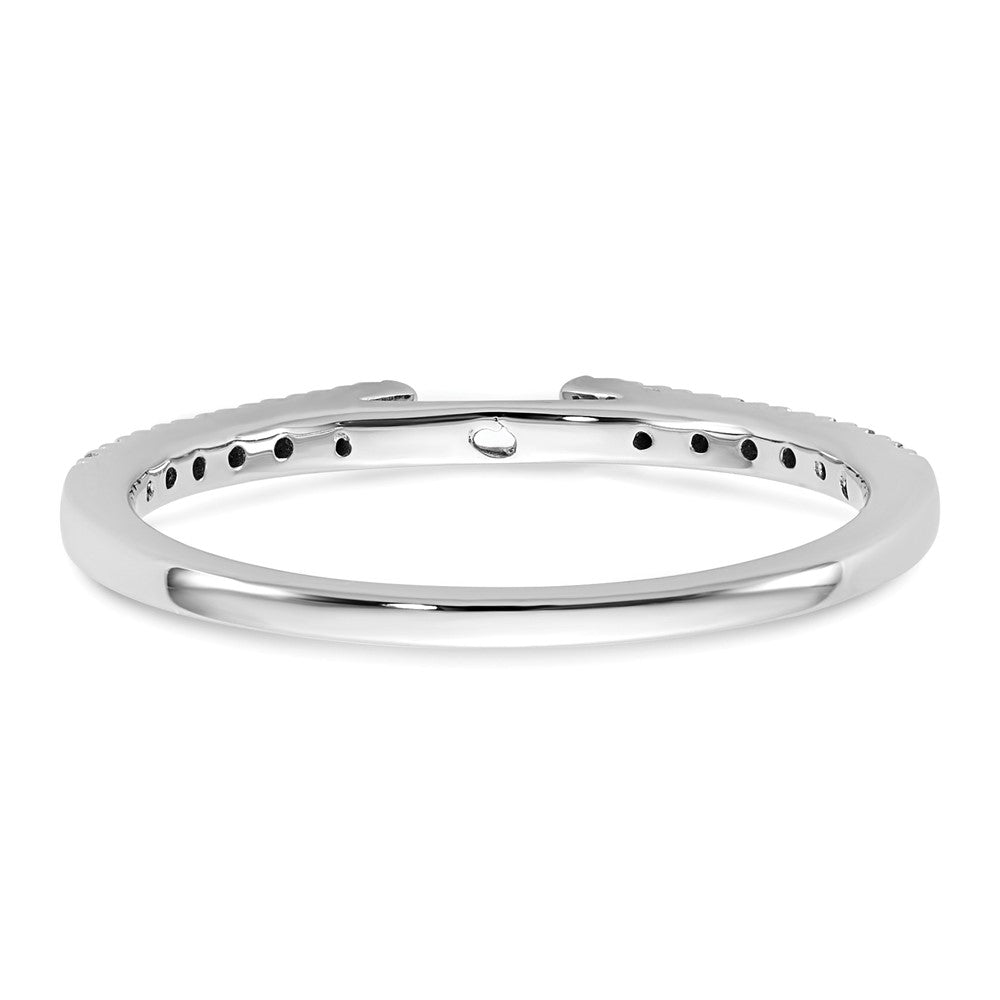 14K Weißgold Verlobungsring, Semi-Mount, Krappenfassung, 0,10 ct. Laborgezüchtete Diamanten VS/SI+ G+