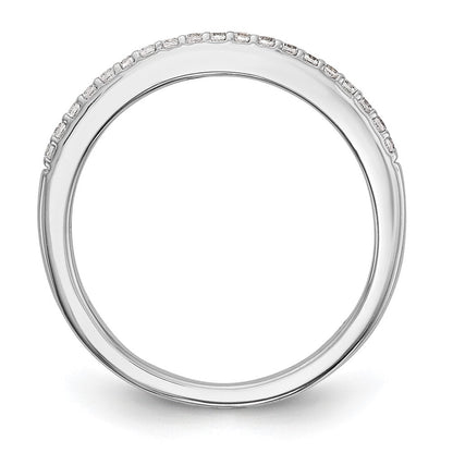 14K Weißgold Ehering mit natürlichen Diamanten