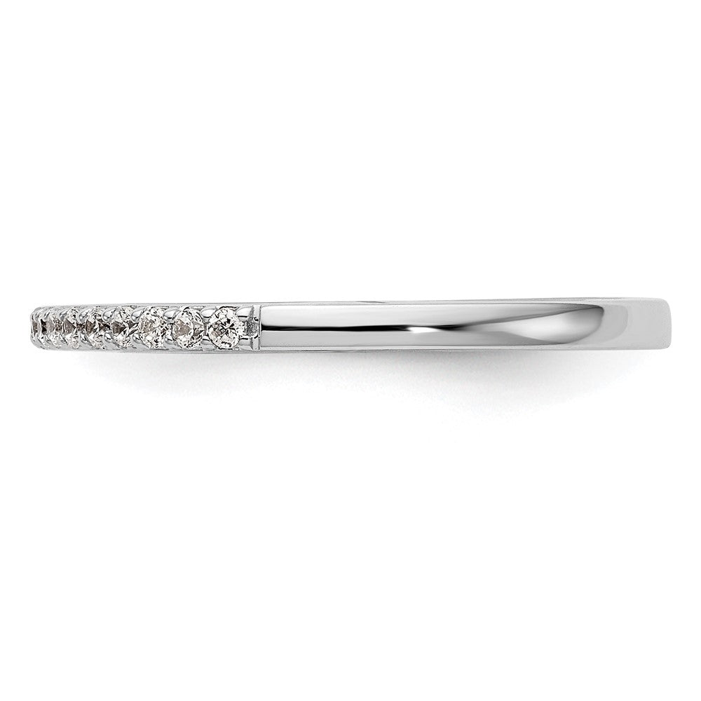 14K Weißgold Ehering mit natürlichen Diamanten