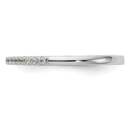 14K Weißgold Ehering mit natürlichen Diamanten