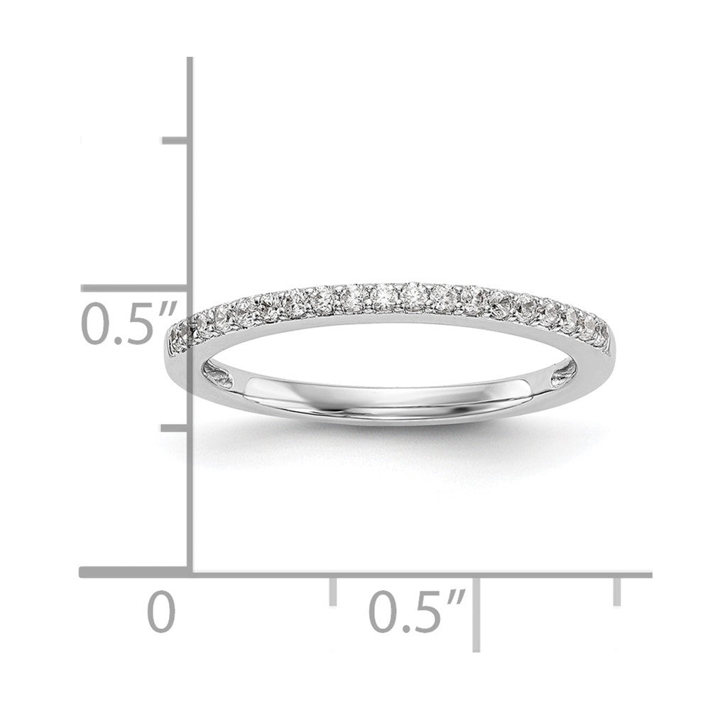 14K Weißgold Ehering mit natürlichen Diamanten