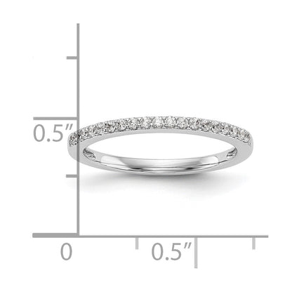 14K Weißgold Ehering mit natürlichen Diamanten