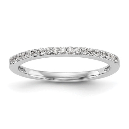 14K Weißgold Ehering mit natürlichen Diamanten