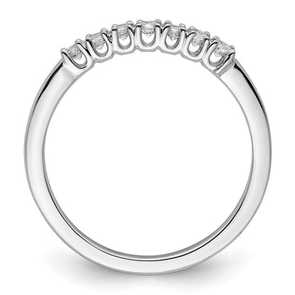 Trauring aus 14K Weißgold mit natürlichen Diamanten