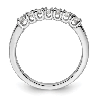 14K Weißgold Ehering mit natürlichen Diamanten