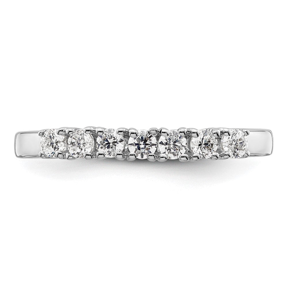 14K Weißgold Ehering mit natürlichen Diamanten