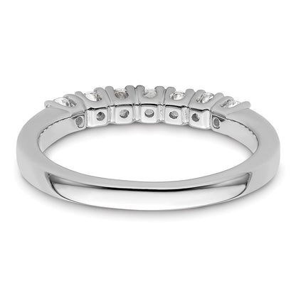 14K Weißgold Ehering mit natürlichen Diamanten
