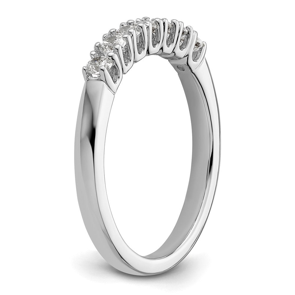 14K Weißgold Ehering mit natürlichen Diamanten