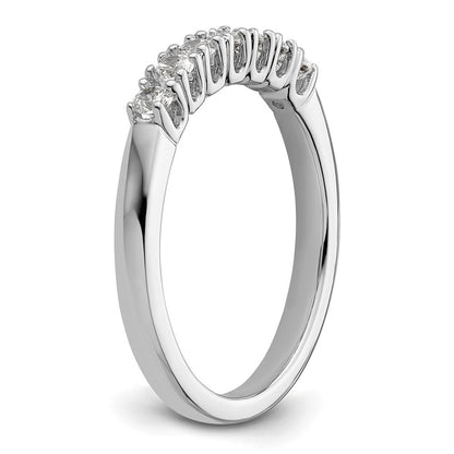 14K Weißgold Ehering mit natürlichen Diamanten