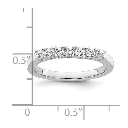 14K Weißgold Ehering mit natürlichen Diamanten
