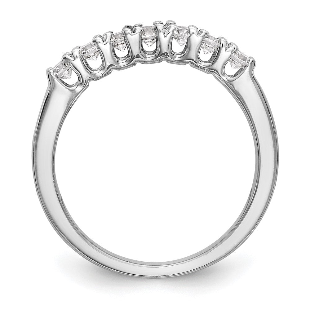 14K Weißgold Ehering mit natürlichen Diamanten