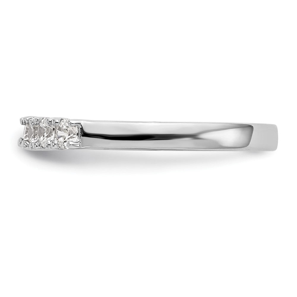14K Weißgold Ehering mit natürlichen Diamanten
