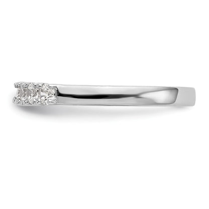 14K Weißgold Ehering mit natürlichen Diamanten