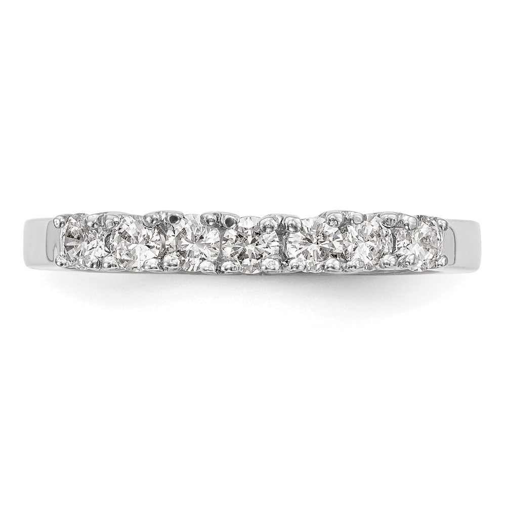 14K Weißgold Ehering mit natürlichen Diamanten