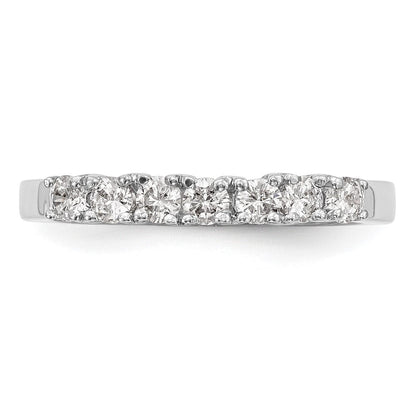 14K Weißgold Ehering mit natürlichen Diamanten
