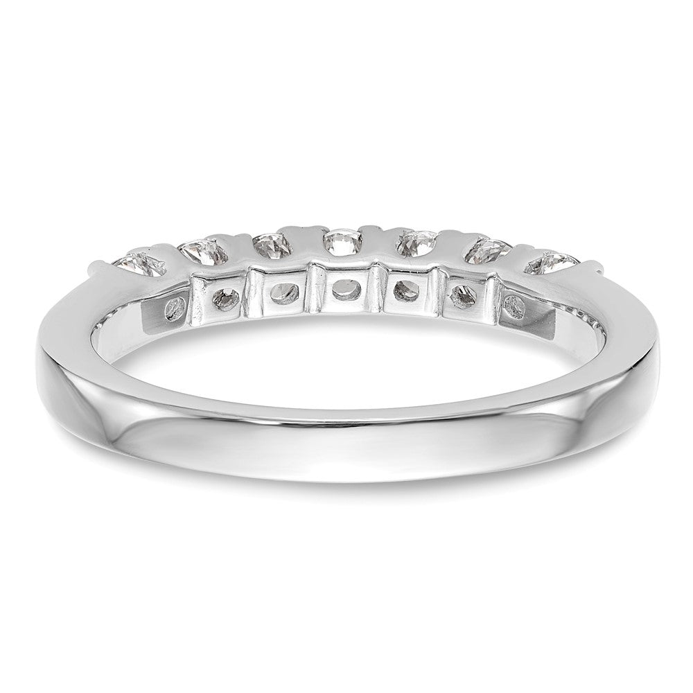 14K Weißgold Ehering mit natürlichen Diamanten