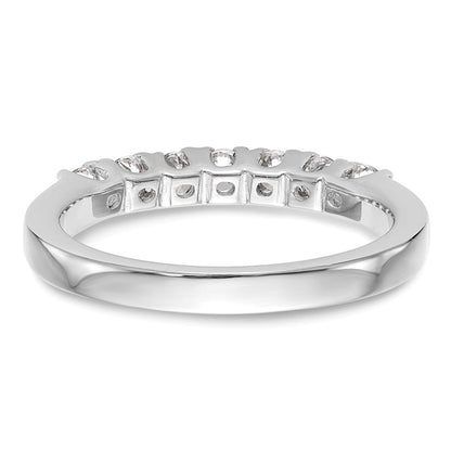 14K Weißgold Ehering mit natürlichen Diamanten