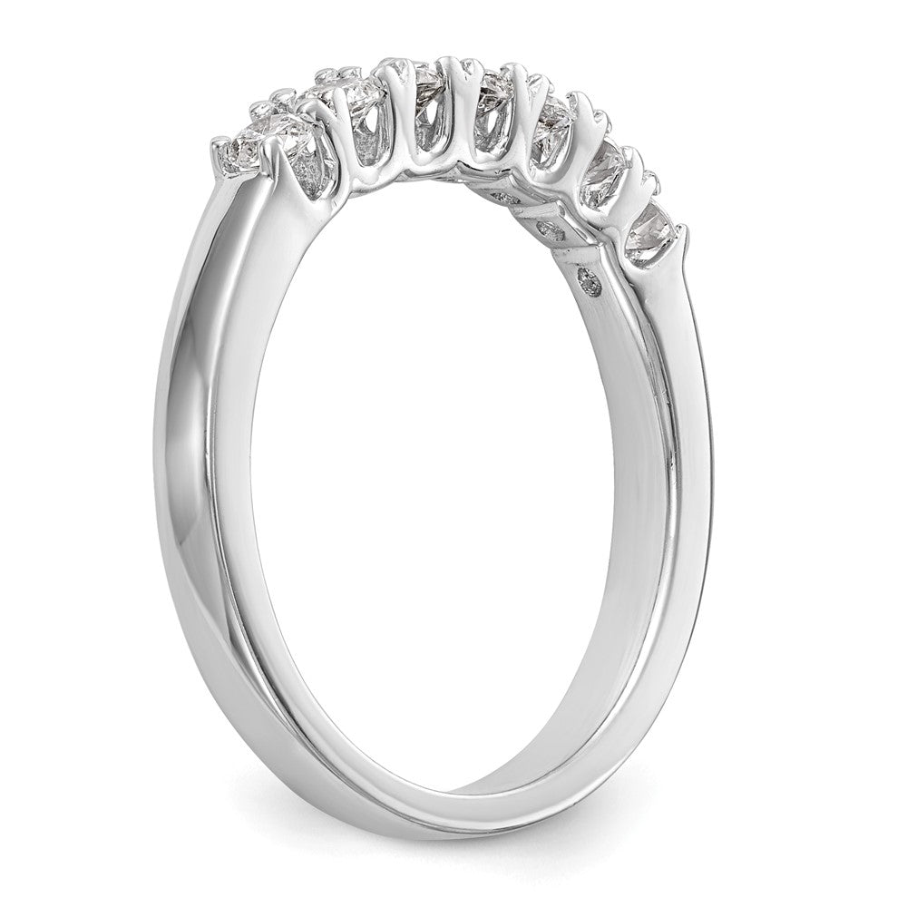 14K Weißgold Ehering mit natürlichen Diamanten