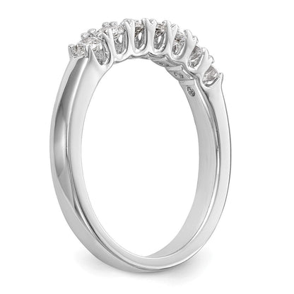 14K Weißgold Ehering mit natürlichen Diamanten