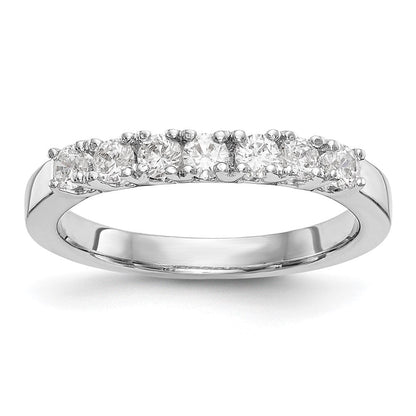 14K Weißgold Ehering mit natürlichen Diamanten