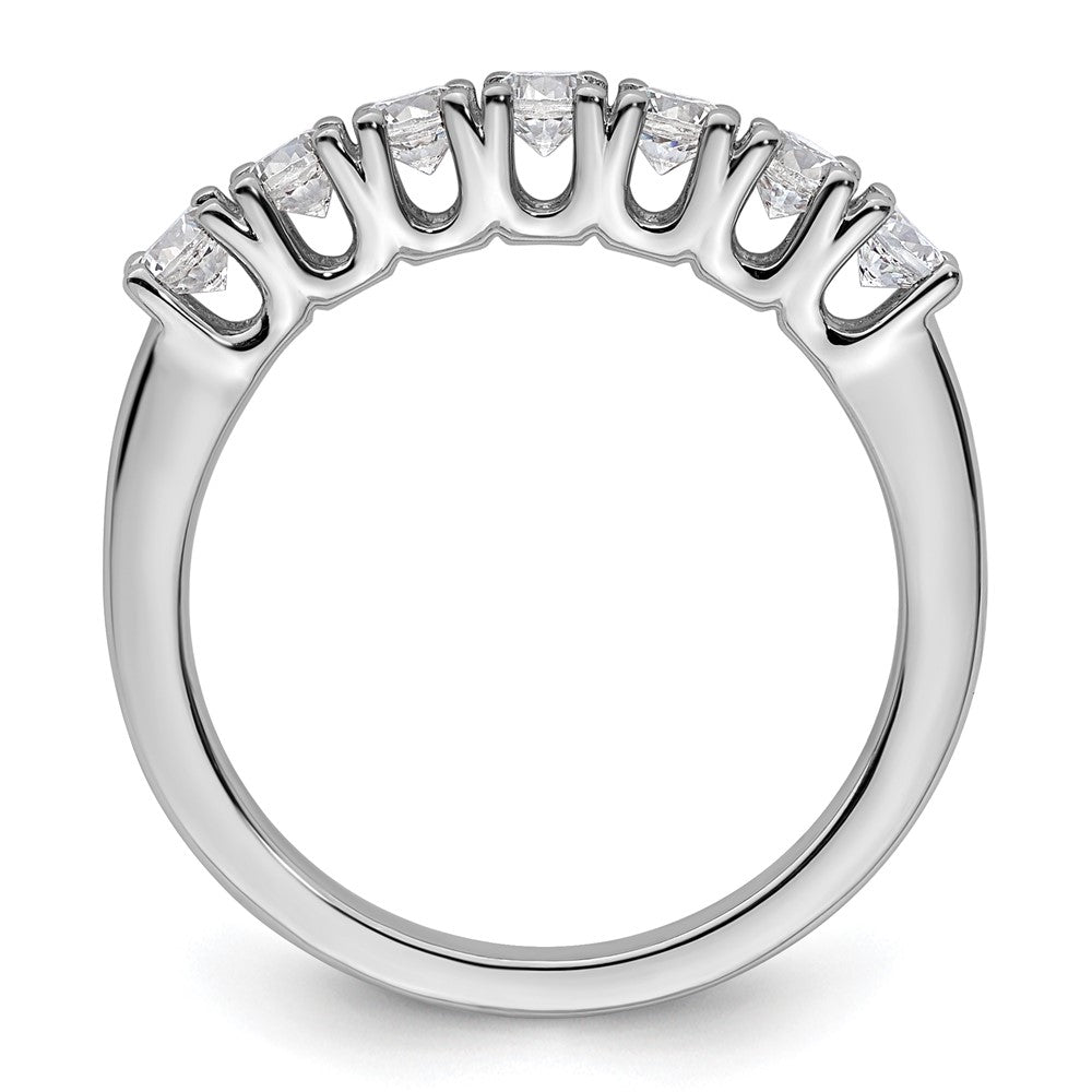14K Weißgold Ehering mit natürlichen Diamanten