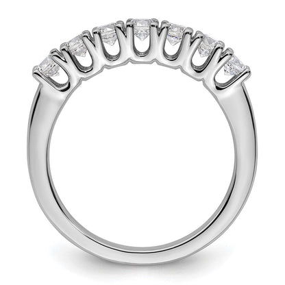 14K Weißgold Ehering mit natürlichen Diamanten