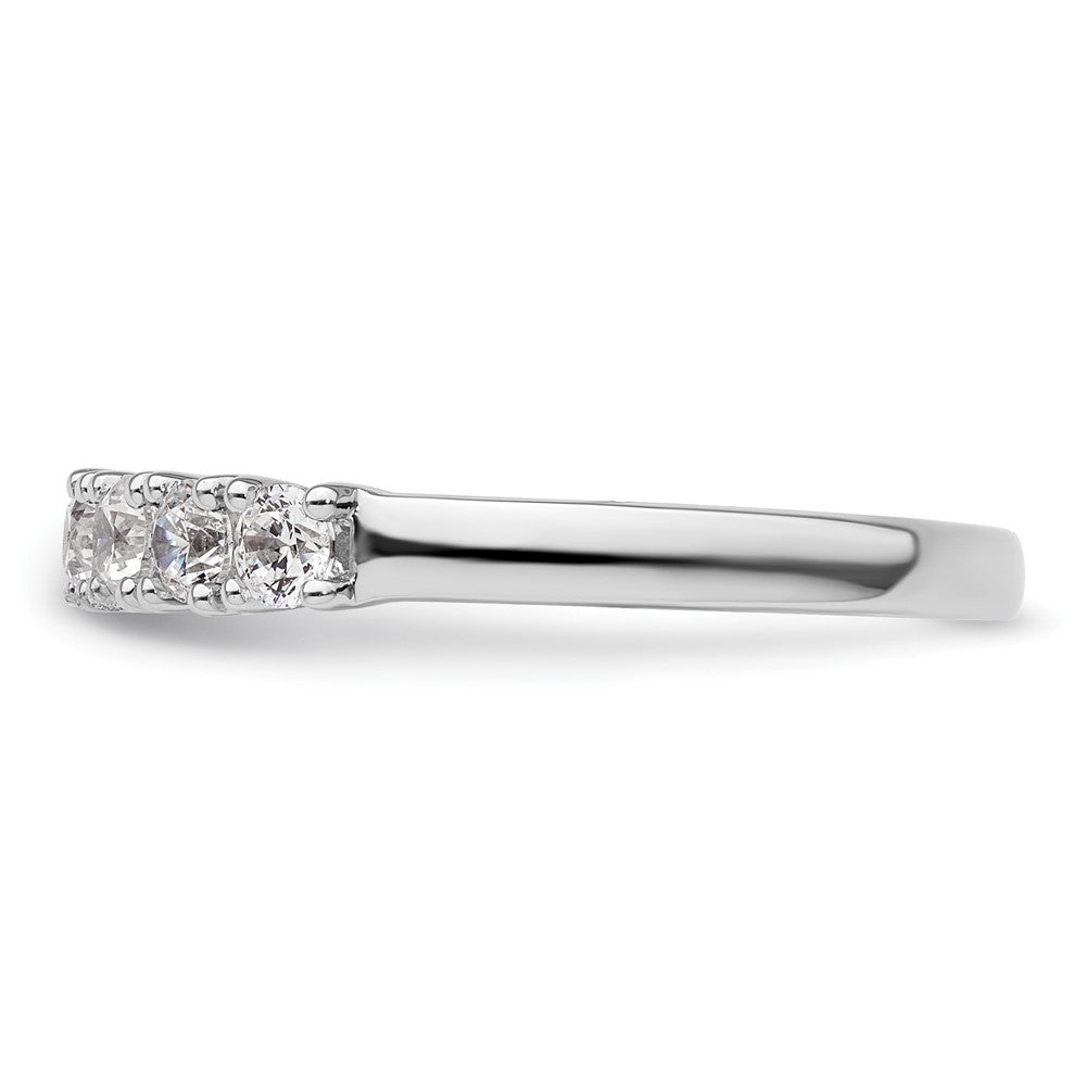 14K Weißgold Ehering mit natürlichen Diamanten