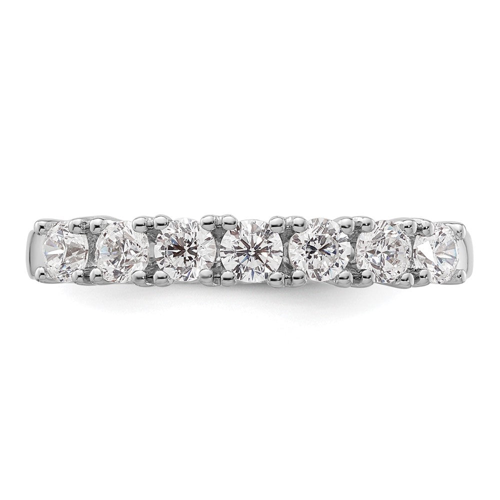14K Weißgold Ehering mit natürlichen Diamanten