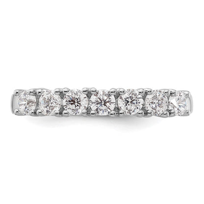 14K Weißgold Ehering mit natürlichen Diamanten