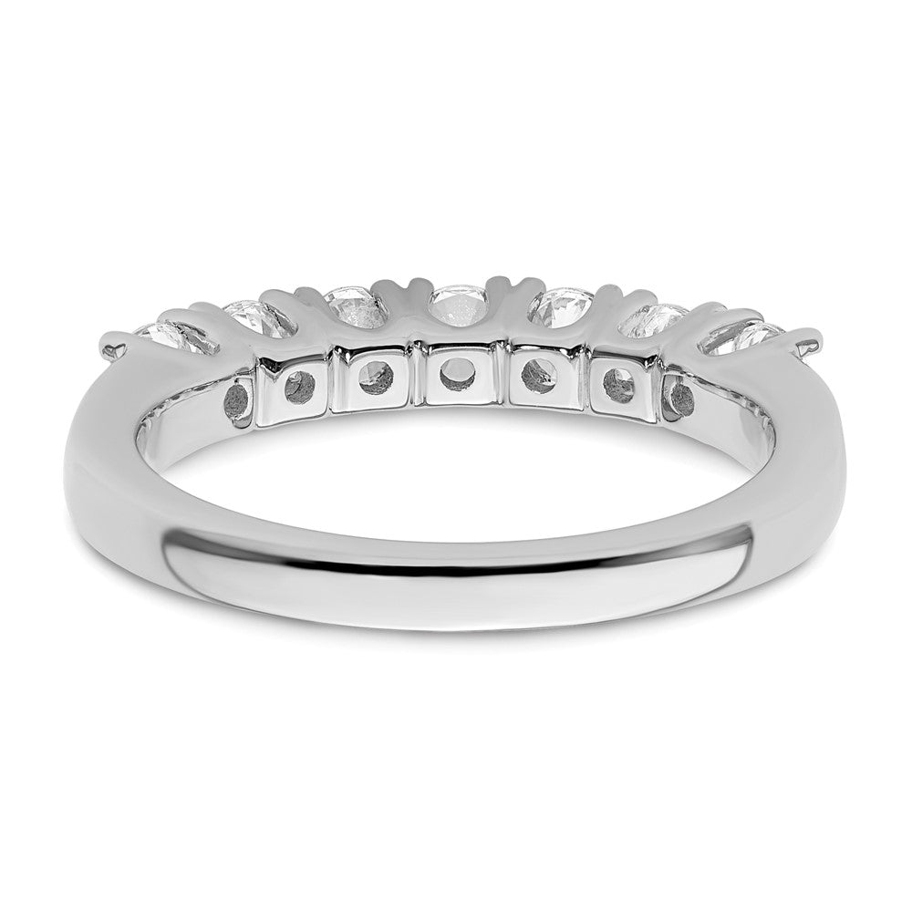 14K Weißgold Ehering mit natürlichen Diamanten