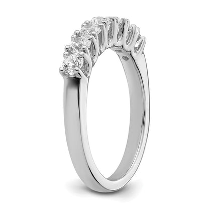 14K Weißgold Ehering mit natürlichen Diamanten