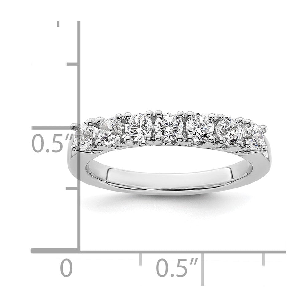 14K Weißgold Ehering mit natürlichen Diamanten